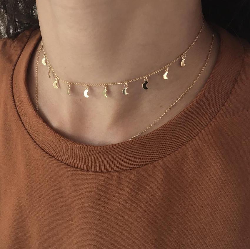 Myo Jewel Collier ras le cou lunes Moon