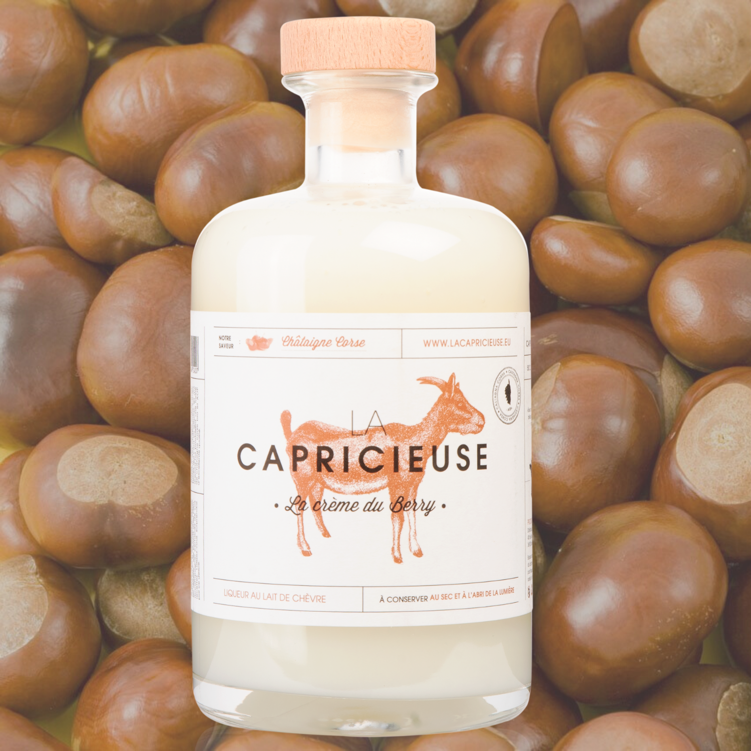 Liqueur au lait de chèvre & châtaignes - La Capricieuse – Calembour