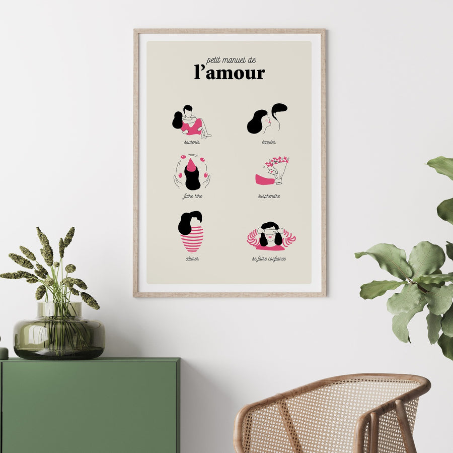 Affiche cadeau st valentin amour Calembour concept store