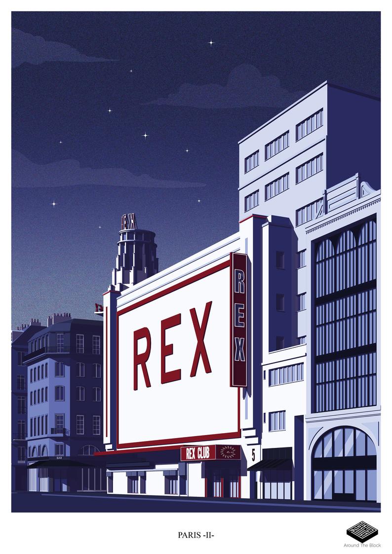 Affiche Paris Le Rex Calembour marketplace