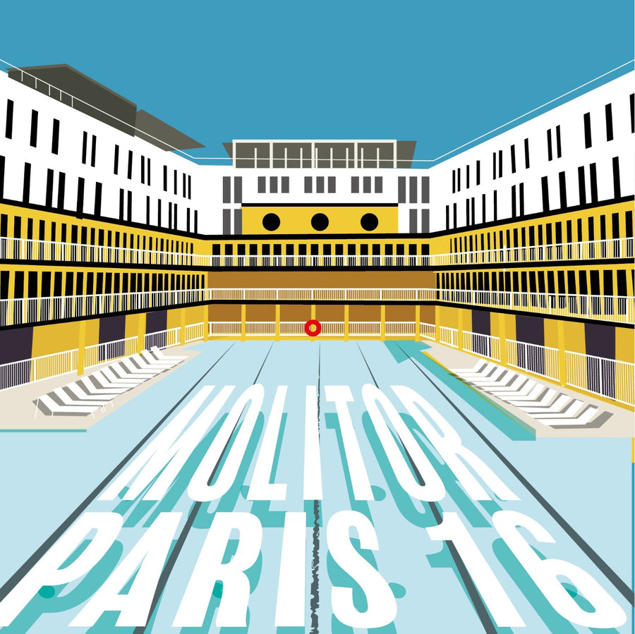 Affiche piscine molitor Paris Piplet Paper Calembour concept store en ligne