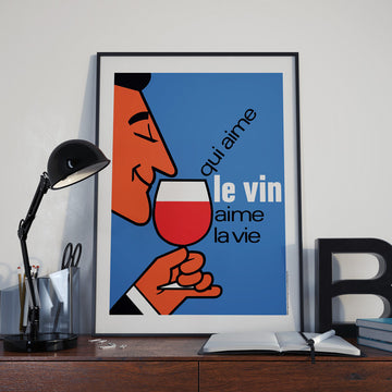 affiche vintage vin