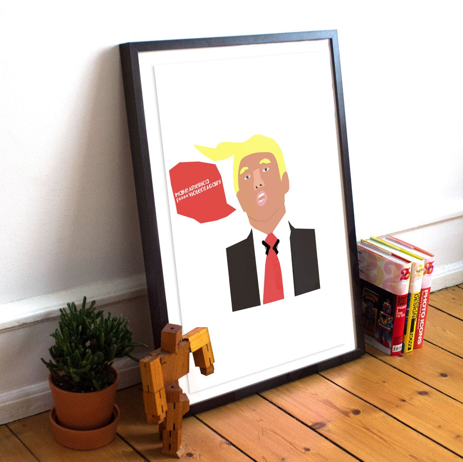 Affiche Donald Trump dessin