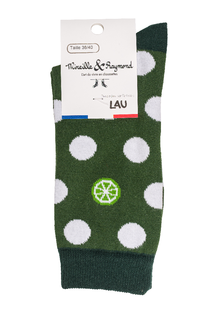 CHAUSSETTES POIS FANTAISIES UNISEXES