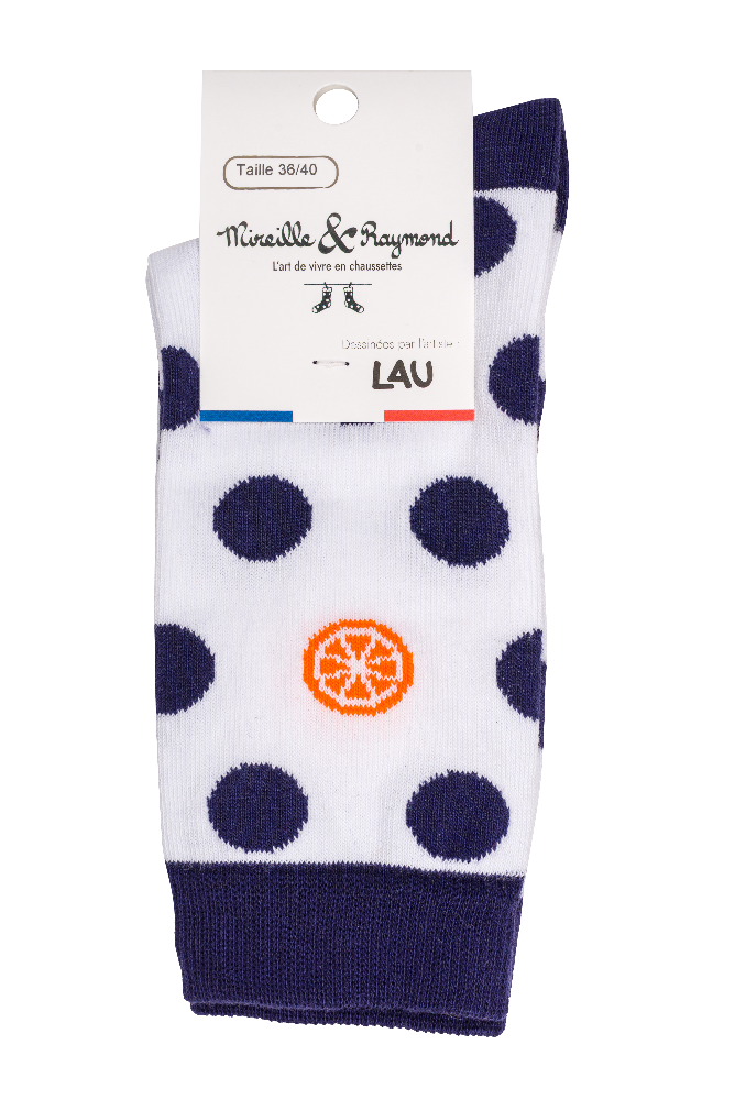 CHAUSSETTES POIS FANTAISIES UNISEXES