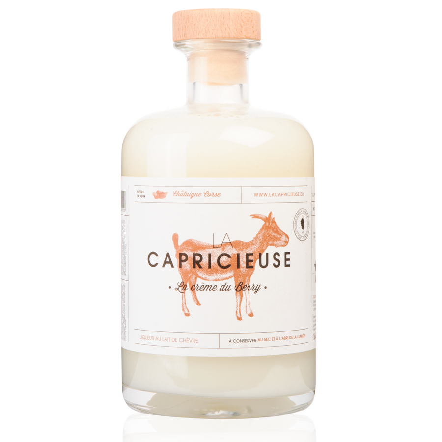 Liqueur au lait de chèvre et aux châtaignes La Capricieuse Calembour concept store jeunes créateurs