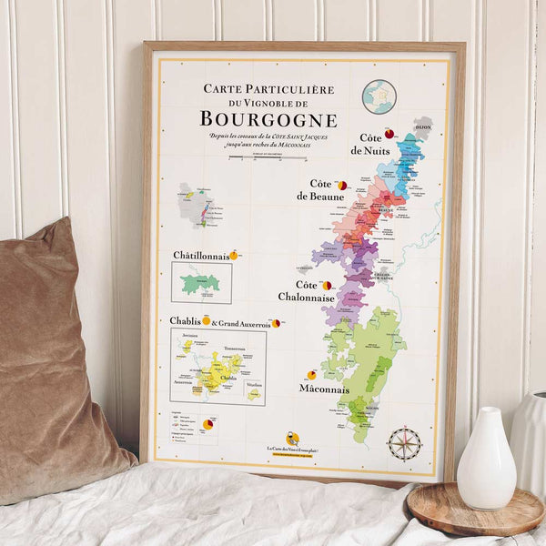 La Bourgogne des vins (carte à gratter)