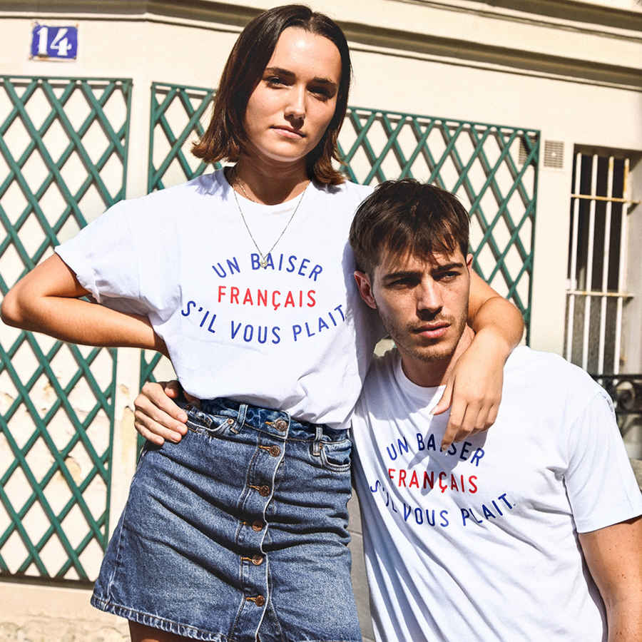 WHITE TEE-SHIRT FRENCH MADE IN FRANCE